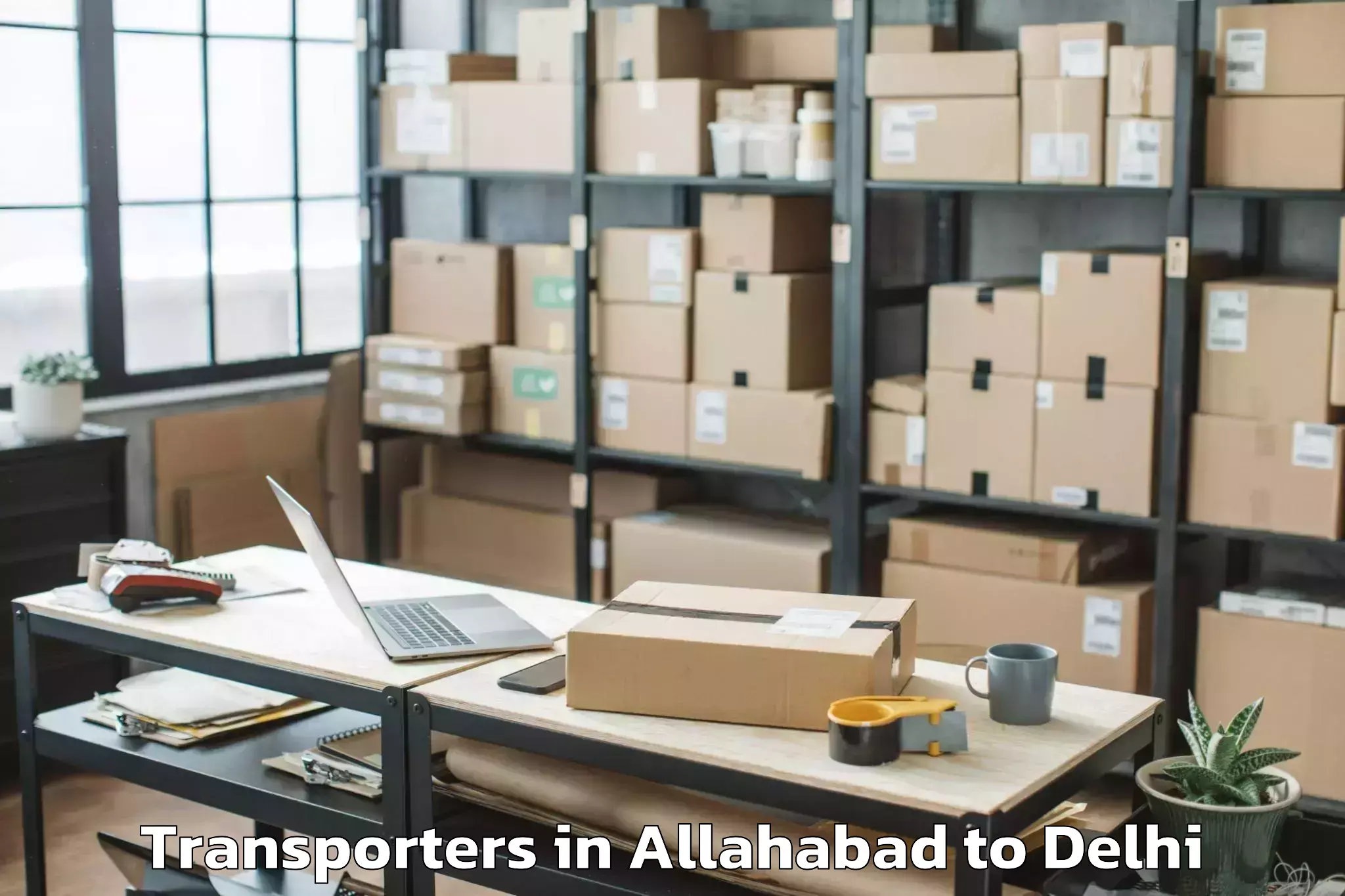 Book Allahabad to Okhla Industrial Estate Okhla Transporters